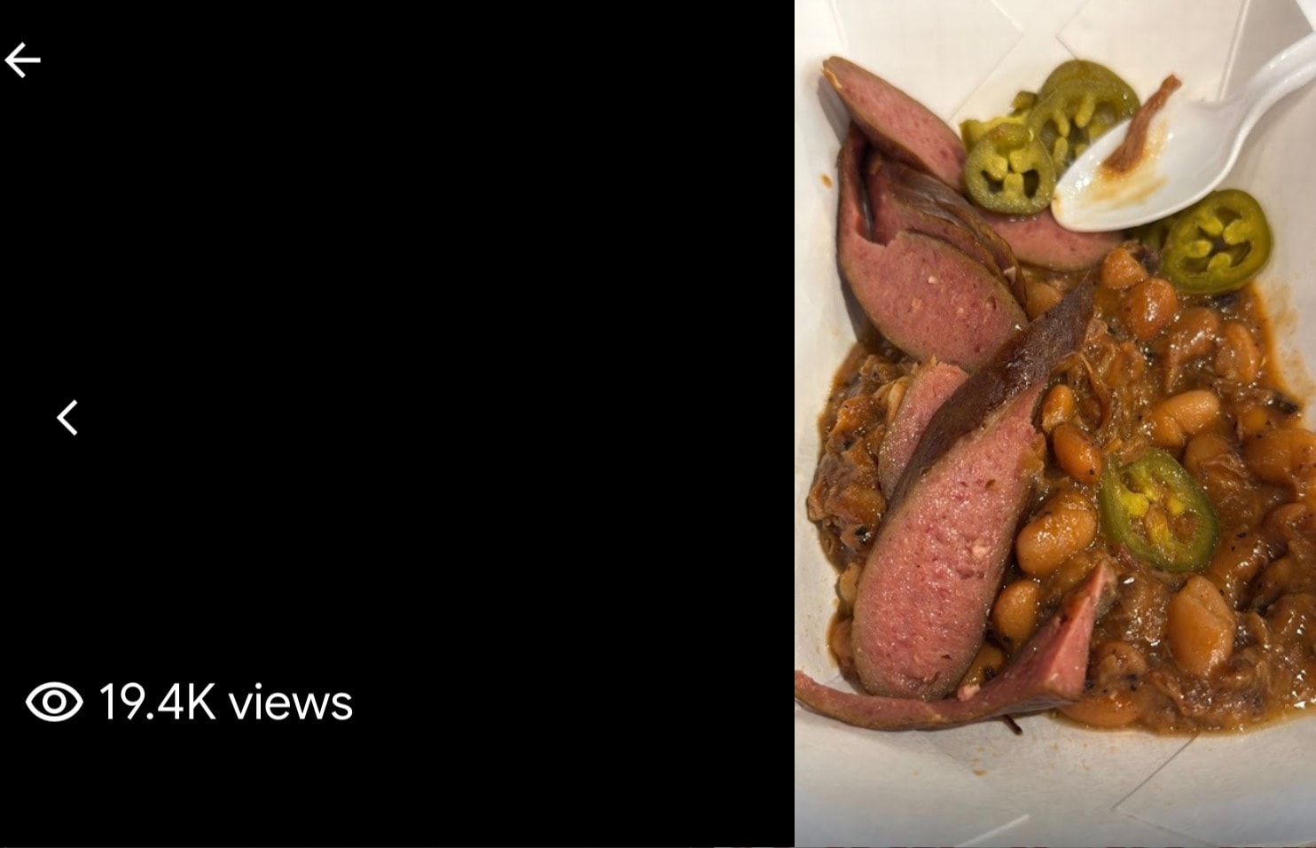 Sliced smoked brisket plate